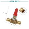 ACROPIX Trailer Truck Brass Ball Valve 10mm x 10mm Universal Gold Tone 3pcs