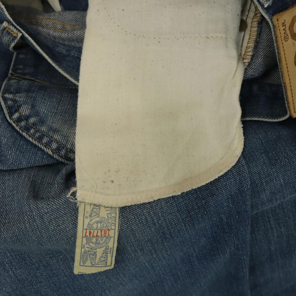 Lee 80s Made In USA Vintage Flare Denim Pants W29 Blue Jeans Women Used