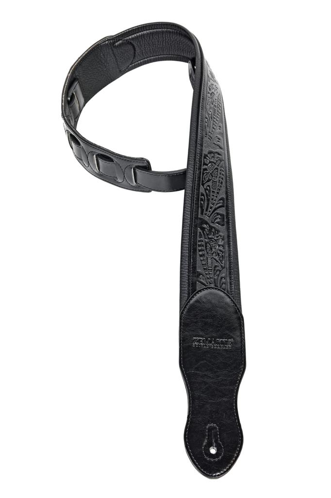 ZEMAITIS Guitar Strap Embossed Leather Strap