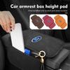 FRYX3 Car Armrest Box Pad Sheepskin Bark Auto Armrest Storage Cushion For Ford Fiesta Ranger Mondeo Escape Ecosport Fusion Explorer