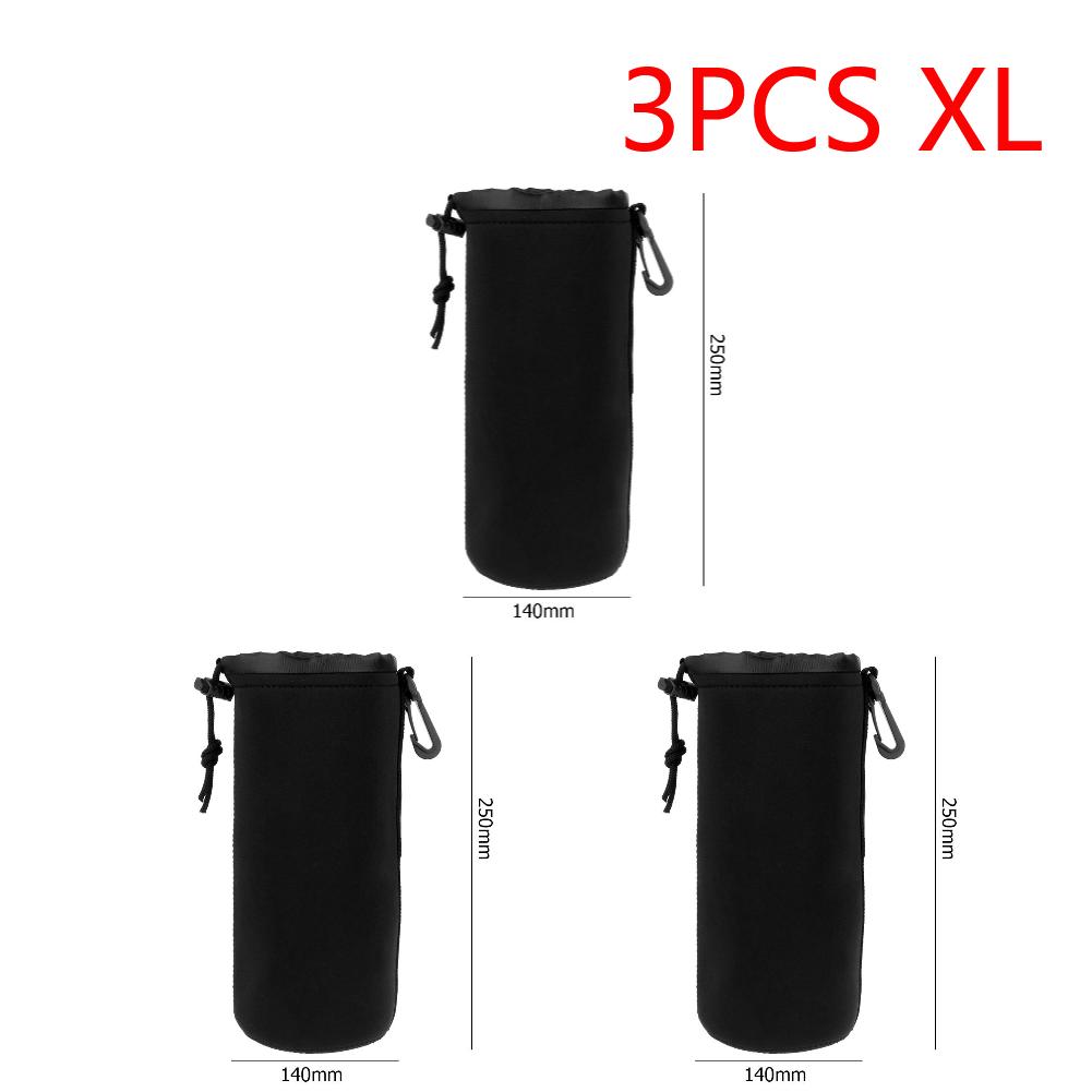 Camera Lens Bag Waterproof Soft Neoprene Camera Lens Pouch Bag Drawstring Protector Case with S M L XL Size