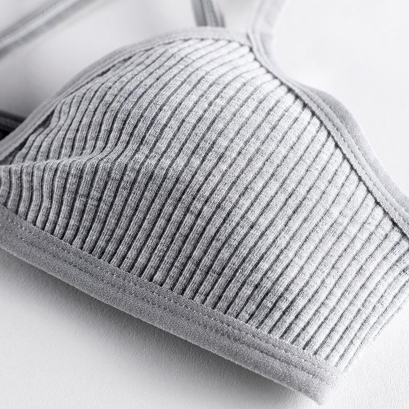 Women Cotton bra Underwear  Seamless Panties Thongs and Backless Sport Bralette Wireless Bras Lingerie