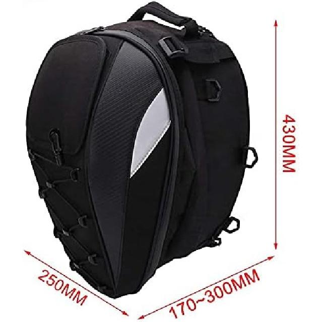 Motorcycle Seat/Tail Bag - Dual-Use Backpack Waterproof Motorcycle Helmet Storage Bag for Luggage Motorcycle off-Road Vehicle Accessories