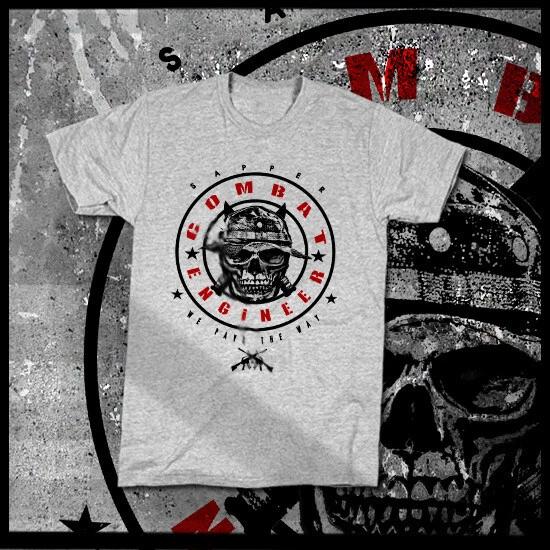 Combat Engineer Sapper Pave The Way Army Military Iraq Afghanistan T-shirt 3XL