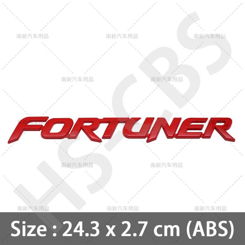 

Car 3D Letter FORTUNER Logo Sticker ABS Rear Trunk Emblem Tailgate Badge Exterior Decoration Car Styling Sticker Accessories червоний