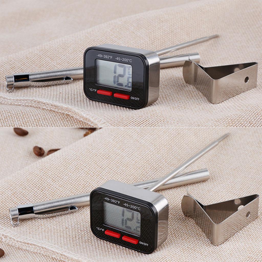 Electronic Thermometer Handdrip Coffee Thermometer Measure the Pull-out Milk Froth Temperature Milk Jug Food Thermometer