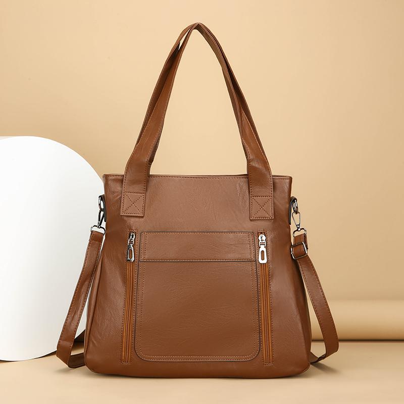 Genuine Women Luxury Handbag Branded Designer Soft Leather Large Capacity Shoulder Crossbody Bags for Female Elegant Tote Sac