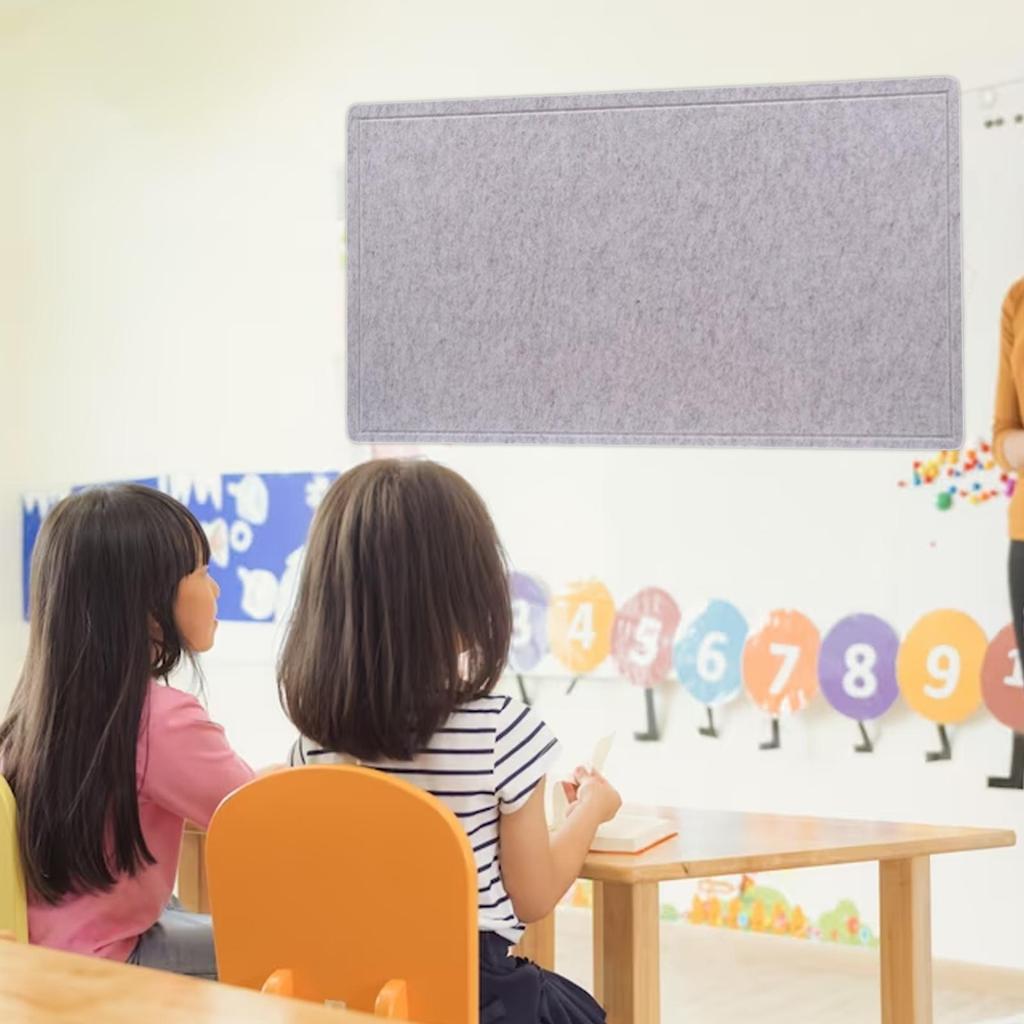 Bulletin Board Portable Display Photos Notes Cards Felt Board Office Wall Memo Board for Dorm Bedroom Home Apartment Dining Room