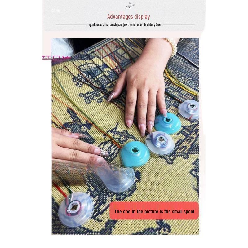 Cross-Stitch Thread Organizer: Includes Soft Wire Tool, Winding Tool, Floss Separator, Winding and Threading Plate for Optimal Thread Organization.