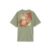 Ss24 Dirtyfit Back Logo Printed Crew Neck Short Sleeve T-Shirt Men T-Shirts Sage-Green 80152RCE6-V0055