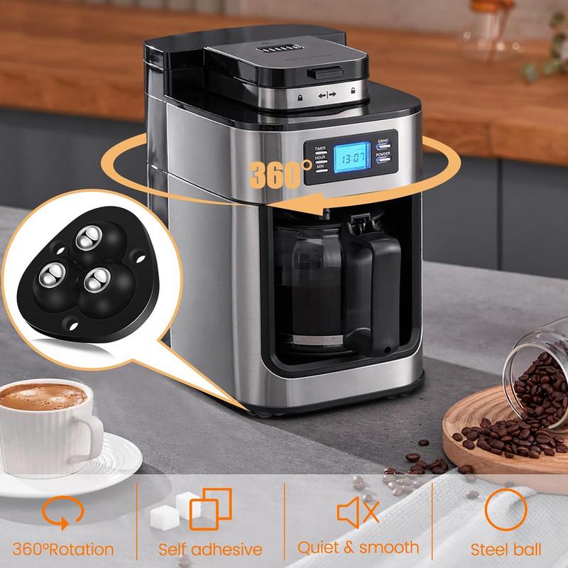 Kitchen Appliance Caster 4/8pcs Load Capacity Sticky Furniture Casters Wheels Household Wear Resistant Small Appliance Sliders