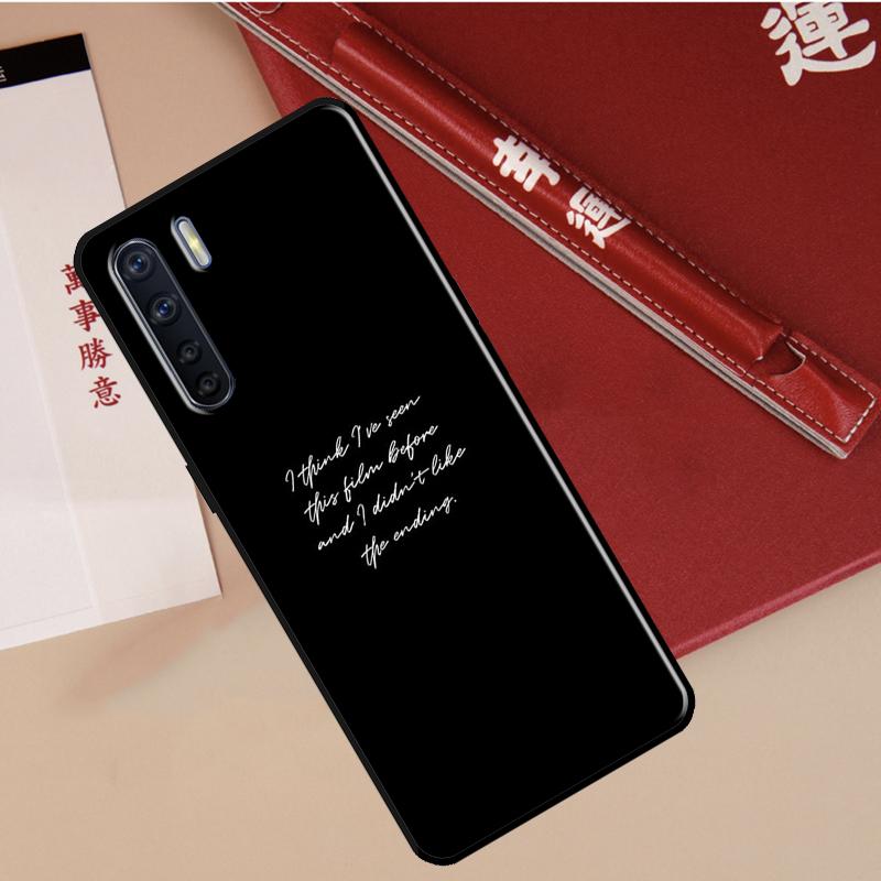 All Too Well Lyrics Case For Oppo A40 A78 A54 A74 A94 A17 A57 A77 A76 A16 A96 A18 A60 A80 A38 A58 A98 A15 A5 Pro