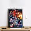 Anime Figurka Demon Slayer Plakát HD umění lepicí na zeď vodotěsný domov obývací pokoj ložnice bar estetická dekorace