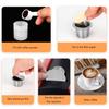 Stainless Steel Reusable Coffee Pod Filter Dishwasher Safe Metal Coffee Basket Filling Tool Filter Paper Replacement