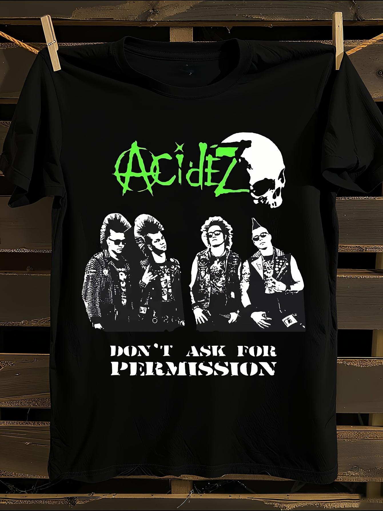 ACIDEZ BAND Official Logo Iconic Members Graphic Tshirt M