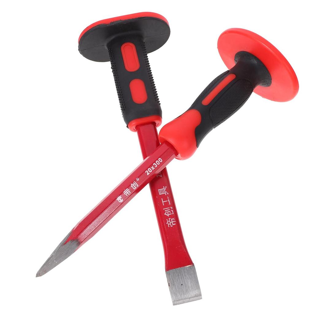 Iplusmile Chisel 1 Brick Concrete Cold Heavy Short Chrome Tool, Set, Chisel, Concrete, Stone, Tool, Set, Hardened, Steel, Duty, Flat, Stone, Hair,