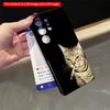 2DFlat Samsung Phone Case Smoking Tabby Cat Phone Case Applicable To Galaxy S22 S23 S24 S25ULTRA S26 A12 A13 A14 A15 A16