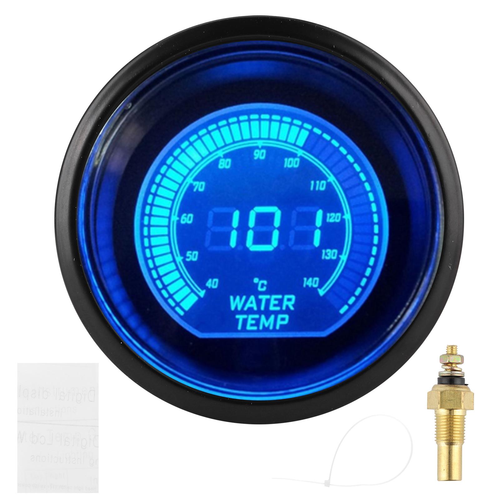 

Water Temperature Meter for EVO Series Gauge with Sensor 52mm 2in Universal Blue and Red LED Backlit