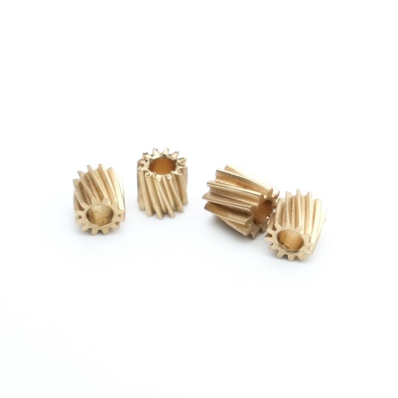 0.4M 12T 2.3mm/3mm Metal Helical Copper Gear