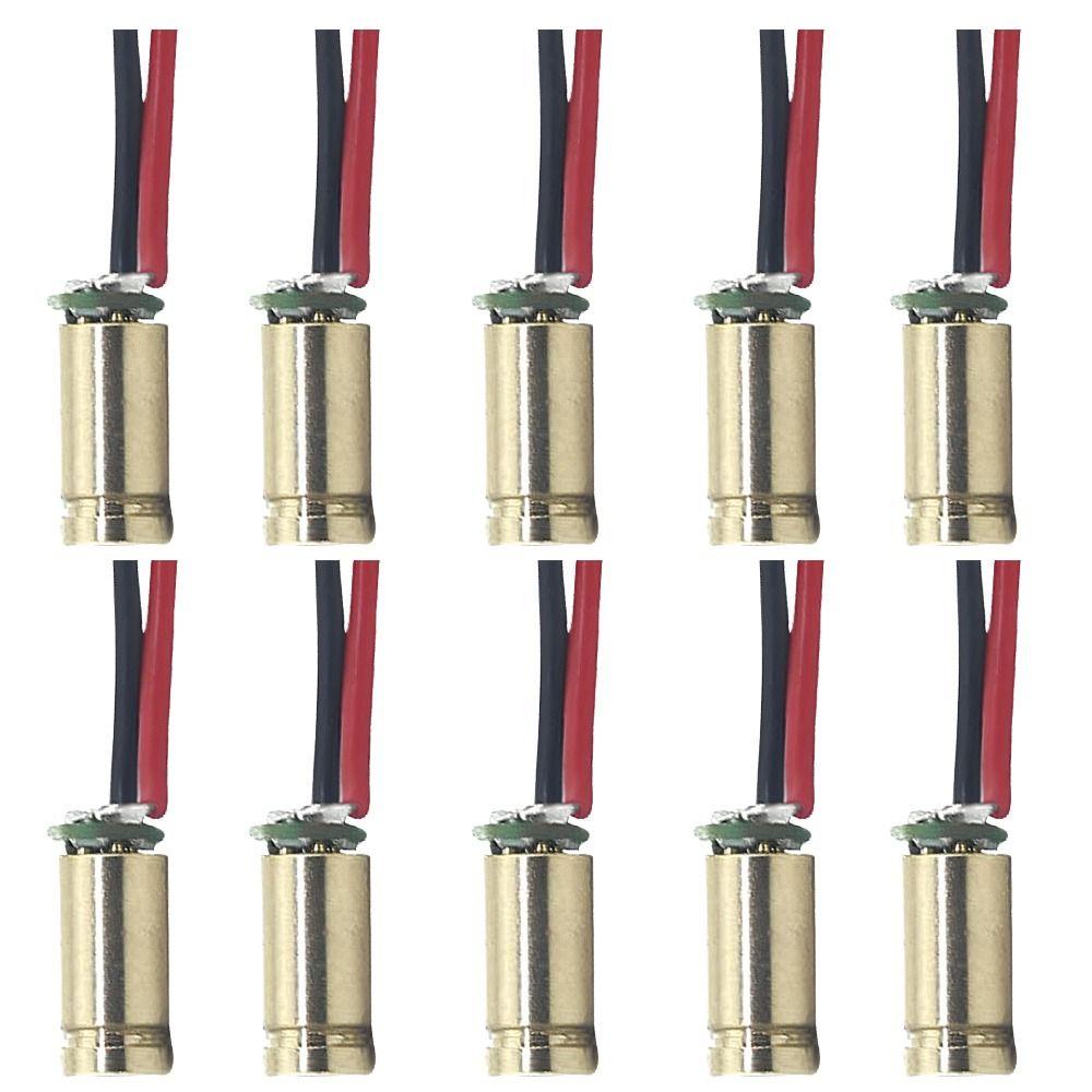 1pc High Quality 6V Copper Head Adjustable Lasers Dot Diode Module 4mm Laser Diodes 650nm5mw