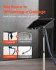 Portable Shampoo Bowl, Shampoo Sink with Adjustable Height & Angle, Salon Hair Wash Sink with Drain Hose and Star-Shaped Support Base for Barbershop