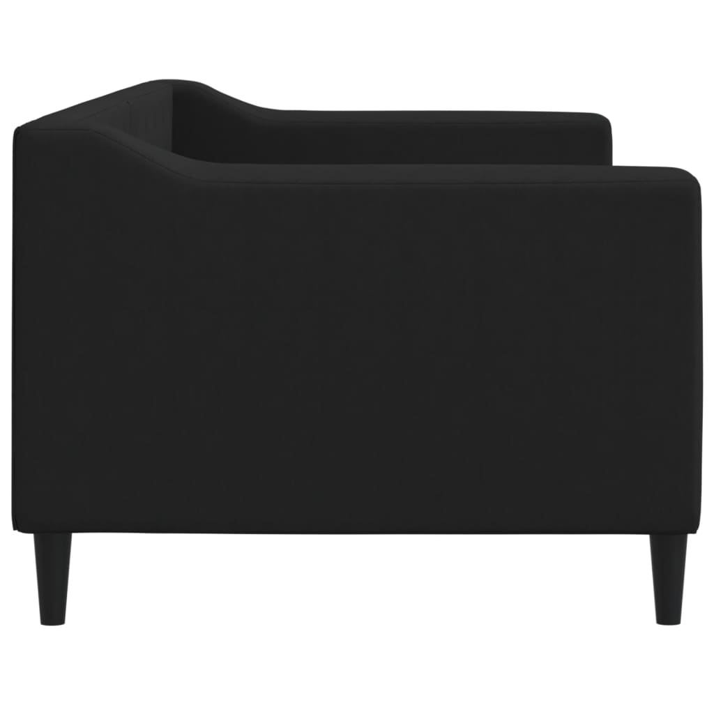 Daybed Black 80x200 Cm Fabric