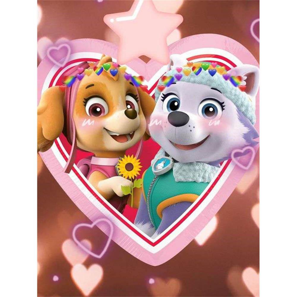 Kreskówkowy Piesek Disneya Malowanie Diamentami 5D DIY Wzór Artystyczny Drukowany Zestaw Puzzle Płótno Mozaika Ścieg Haft Domowy Dekor