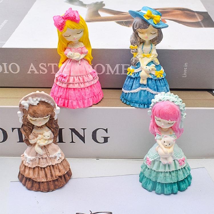Stampo per Artigianato in Silicone a Forma di Principessa Stampo per Sapone Fatto a Mano Stampo per Candele