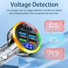 Smart Car Charger with Safety Protection - 150W 6-in-1 USB Fast Charger with Digital Voltage Monitor for Travel & Daily Use