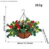 Cross-border Artificial Christmas Hanging Basket Wreath Holiday Decoration