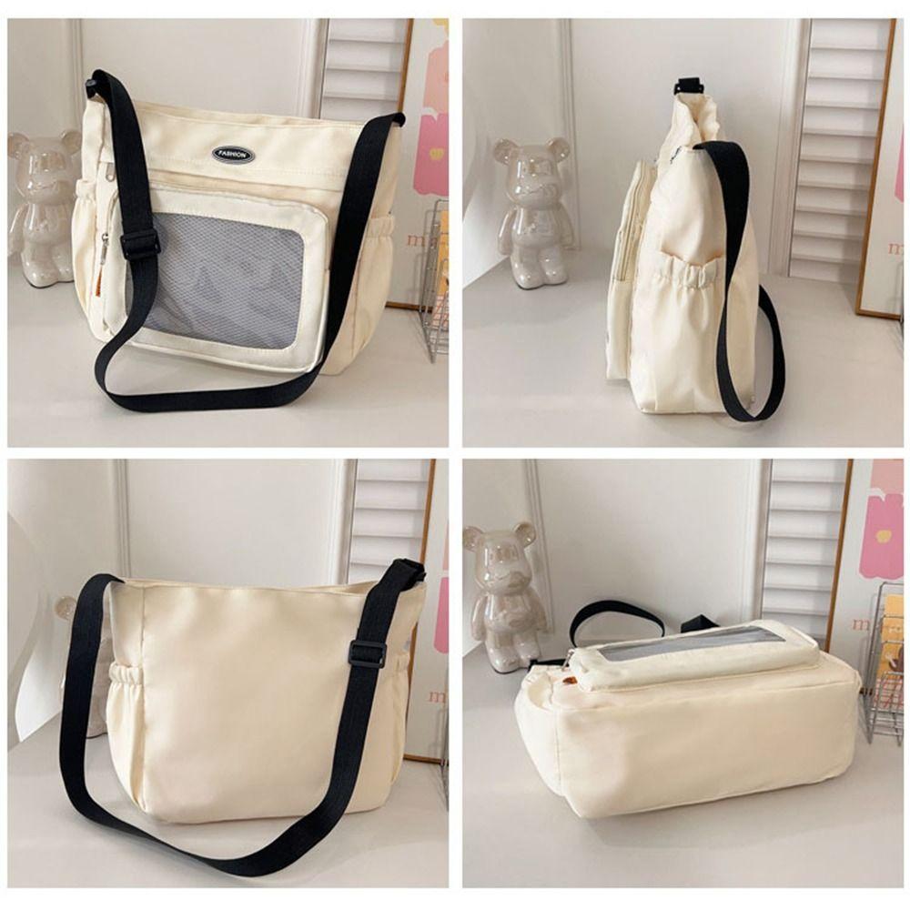 Zipper Bag Transparent Bags Cotton Doll Bag Shoulder Bag Solid Color Itabag  Small Item Bag