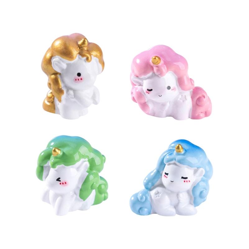 

Unicorns Figurines Unicorns Decors Waterproof Toy Playsets Miniature Doll Garden Figurines Cake Toppers Parties Favor 1
