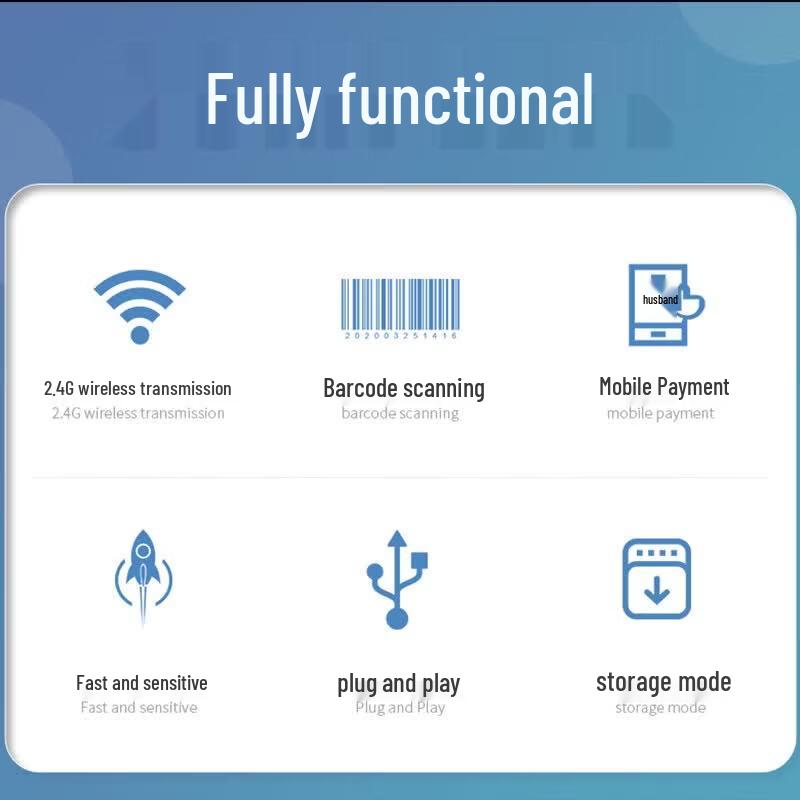 NTEUMM NT-6800 Wireless Barcode Scanner