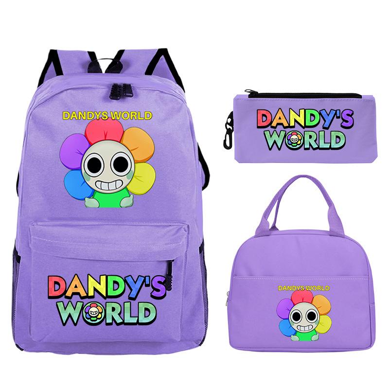 Sac d'étudiant Sac à crayons décontracté Sac à lunch Impression personnalisée Dandy'S World Around