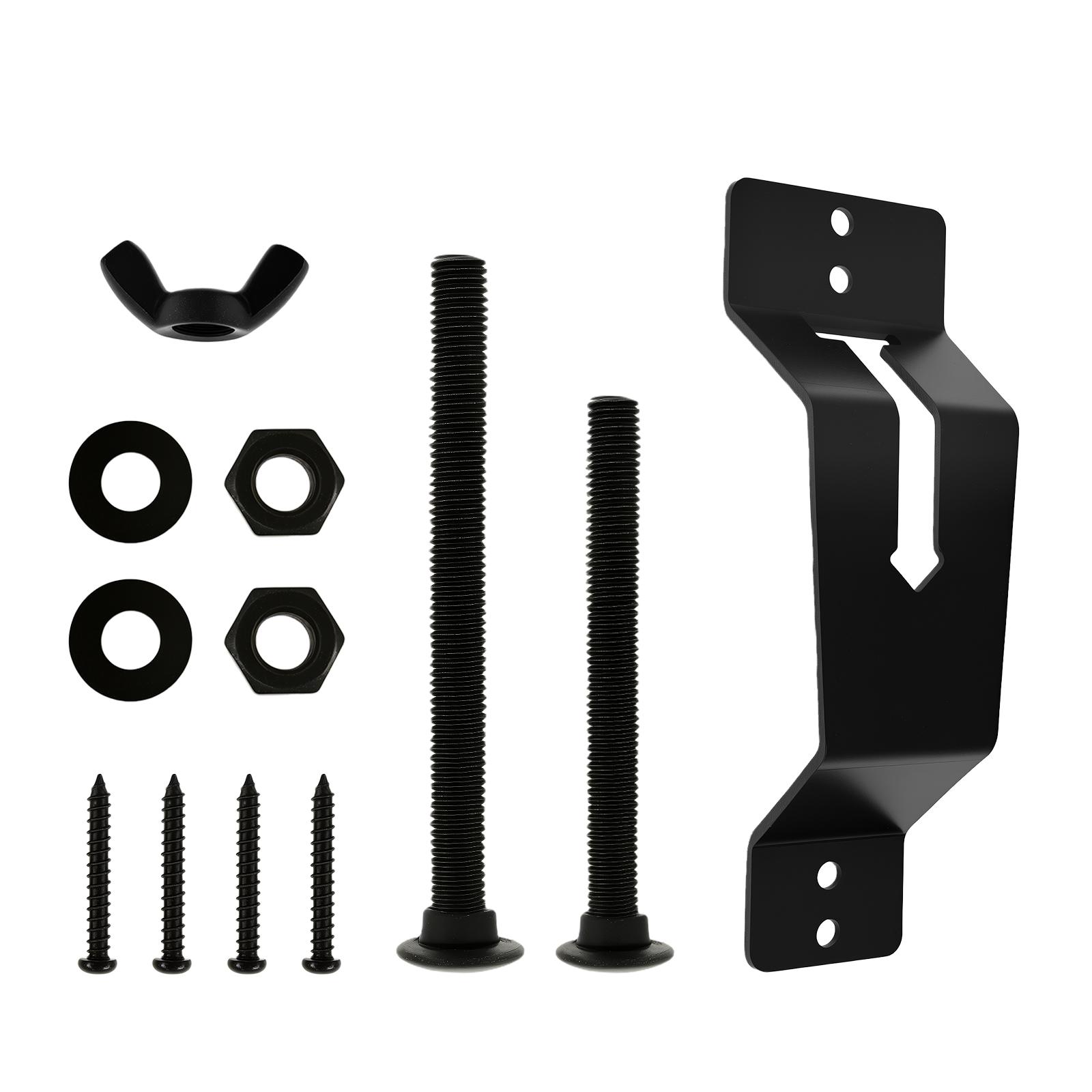 

Wall Mount Spare Tire Carrier Metal Spare Tire Holder Space Saving Wheel Bracket Easy Installation Trailer Spare Tire Mount 7.24inch чёрный