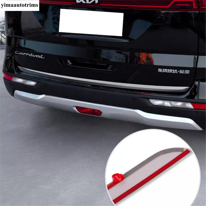 Für KIA Carnival KA4 - 2024 Zubehör Heckklappe Heckklappe Türgriff Leiste Formteil Abdeckung Zierleiste Edelstahl Außenteil