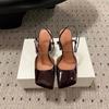 Fashion New Satin Mary Jane Fashion Sandals European American Women's Summer Square Head Thick Heel Shopping Commuting Style High Heels