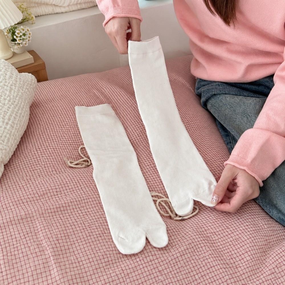 Polka Dots Two-toed Socks White Flip Flop Socks New Split Toe Tabi Socks Girls