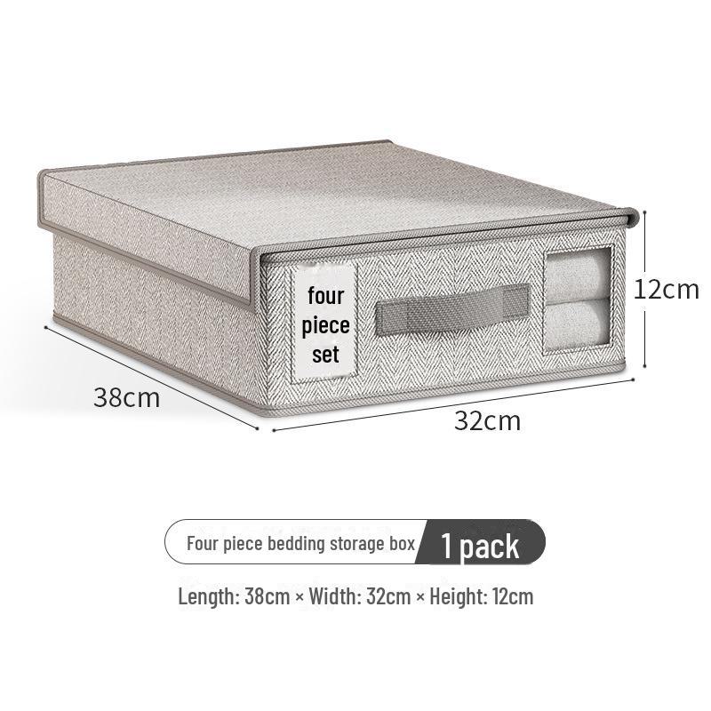 Oxford Cloth Bed Sheet and Clothing Storage Box Set