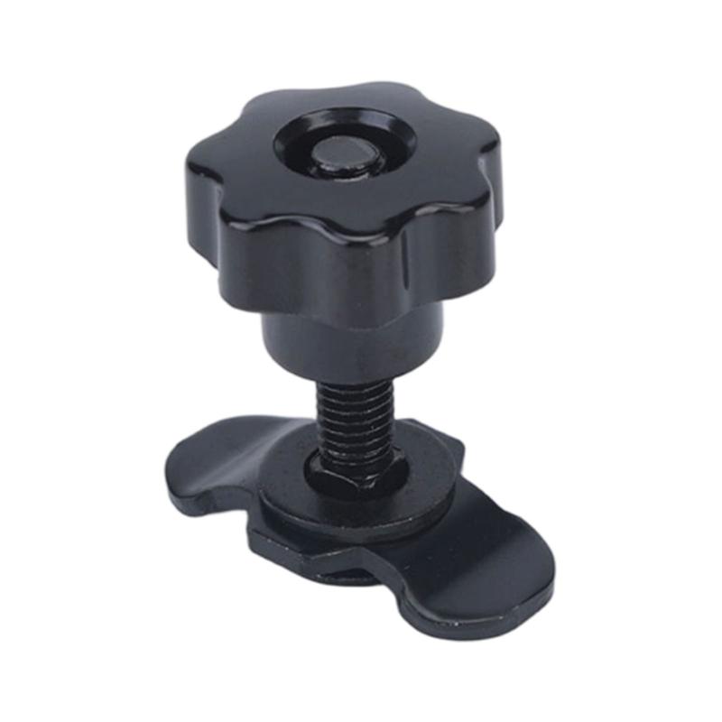 8mm Threaded Stud Nut Fitting Roof Rack Replacement Fastener Set with Star Hand Knob, Metal Mounting Hardware, 4 Piece Rack Fixing Kit