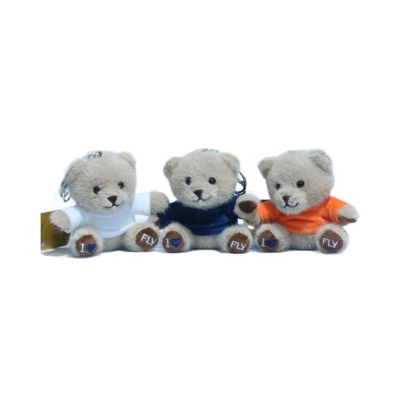 Cute Plush Teddy Bear Keychain Fluffy Cartoon Animal Doll Soft And Huggable Design