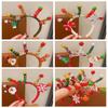 Xmas Christmas Headband Hair Accessories Antler Hair Hoop Santa Claus Hair Hoop  Children
