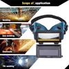 Gafas Máscara de Soldar Batería Solar LCD Oscurecimiento Automático/oscurecimiento Gafas de Protección Ocular Para Soldadura Con Banda (verde)