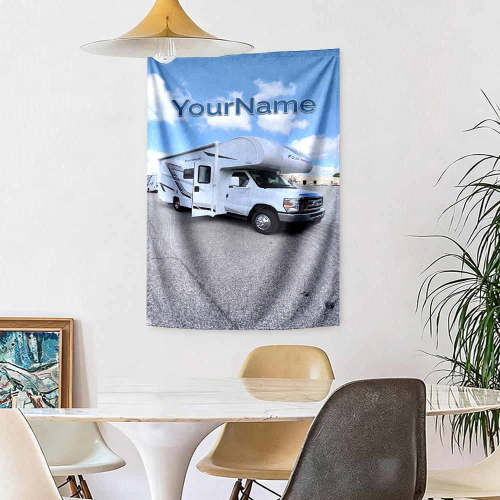 Kw Heavy Trucks Custom Your Name Wall Decor Tapestry Art For Pet Memorial Birthdaywedding Party Backdrop Family Gift