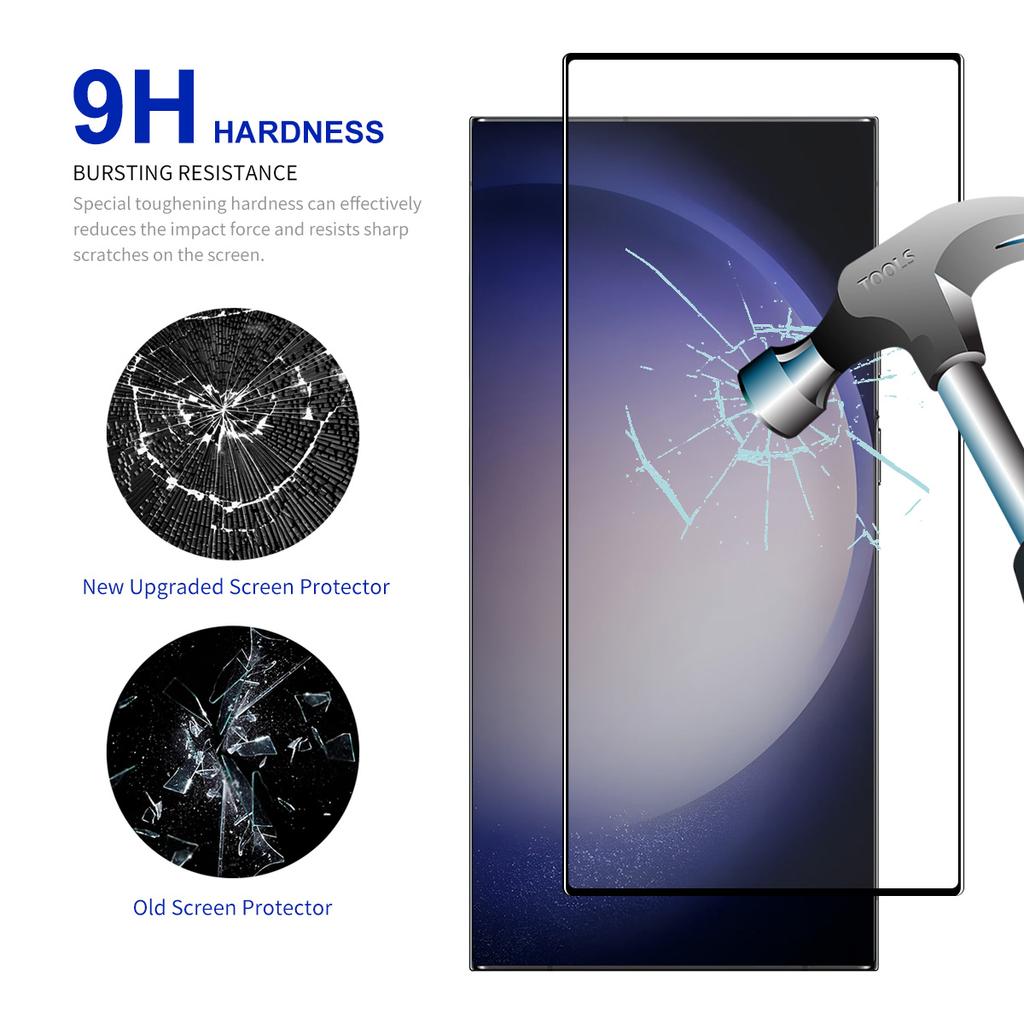 ENKAY HAT PRINCE pentru Samsung Galaxy S24 Ultra Protector de ecran din sticlă high alumino-silicon (Deblocare cu amprentă)