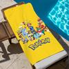 1Pc Cartoon Pikachu Large Beach Towel, Quick-Dry Soft, Multi-Use For Travel Gym Shower Camping Pool, Ideal Gift