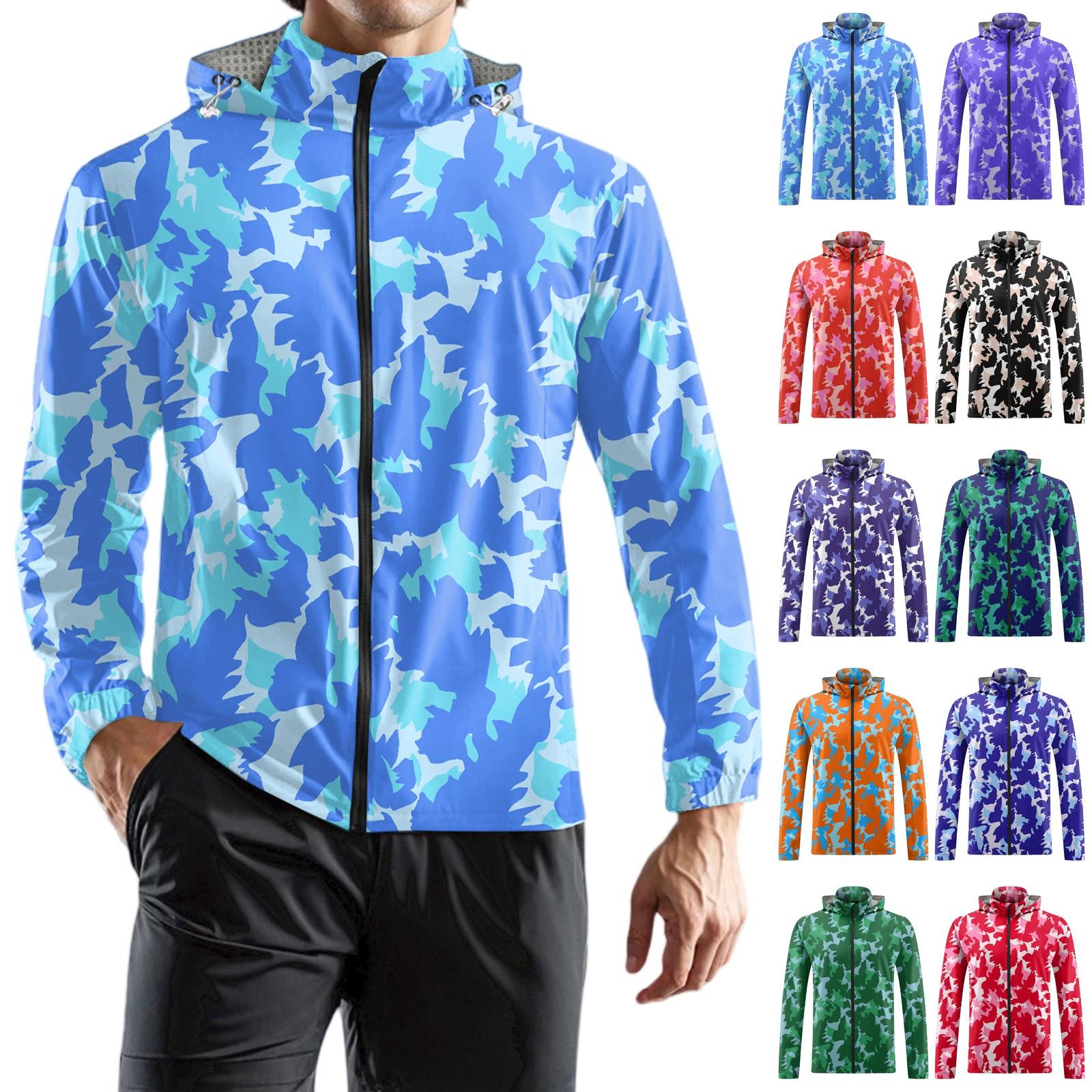 

Children s Adult Fashion Printed Hooded Training Windproof Rainproof Sunscreen Sports Jacket Running Fitness Quick Dry Jacket 110 чорний