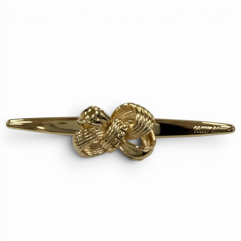 Excellent MIUMIU clip Metal Hair Barrette hair accessory gold metal Women 5IF273 Used