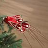 Realistische Glitzer-Weihnachts-Vogel-Ornamente Glitzer-Simulations-Vogel-Dekor mit Clip Feder Weihnachtsbaumschmuck