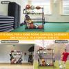 Garage Sports Equipment Organizer, Ball Storage Rack, Ball Storage Garage, Garage Organizer, Rolling Sports Ball Storage Cart,